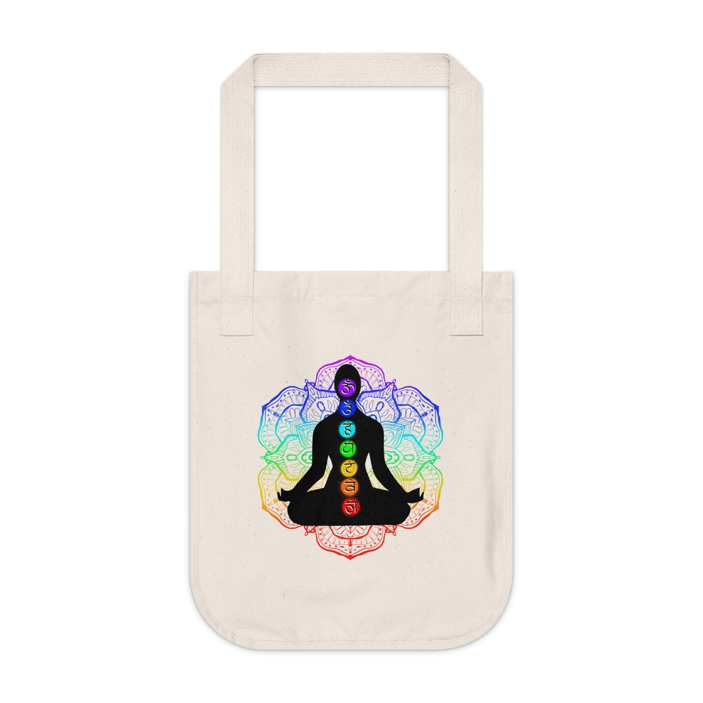 Chakra Art Organic Canvas Tote Bag