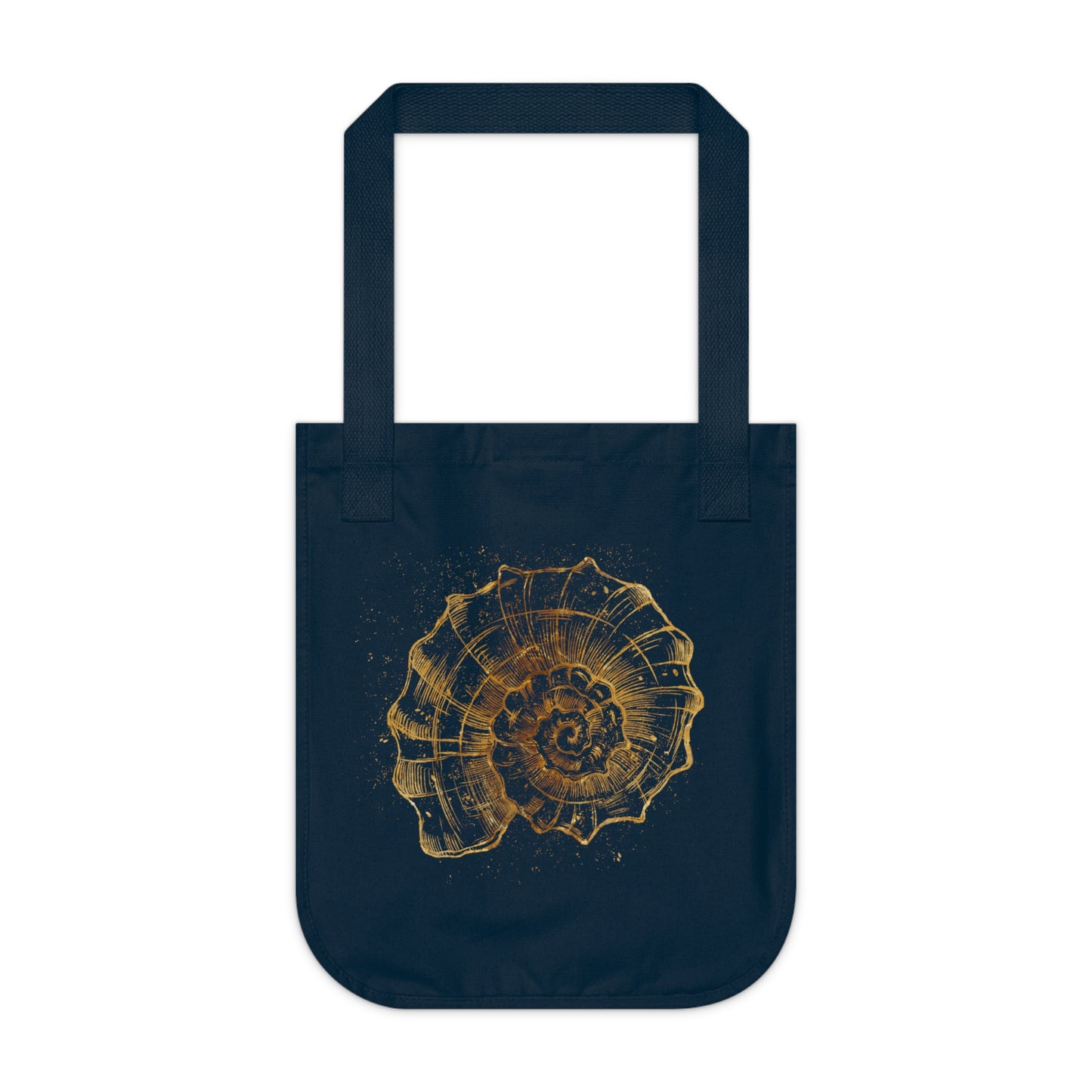 Spiral of Life Shell Organic Canvas Tote Bag