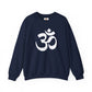 White Simple Om Art Sweatshirt