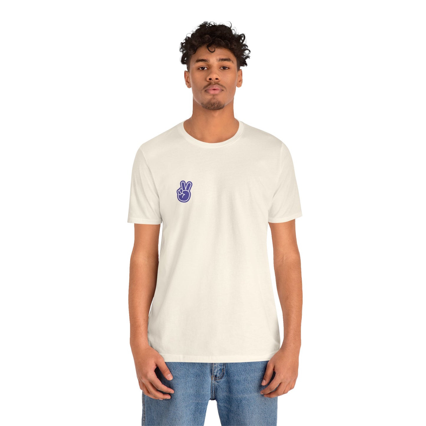 Purple Peace Hand Sign T-shirt