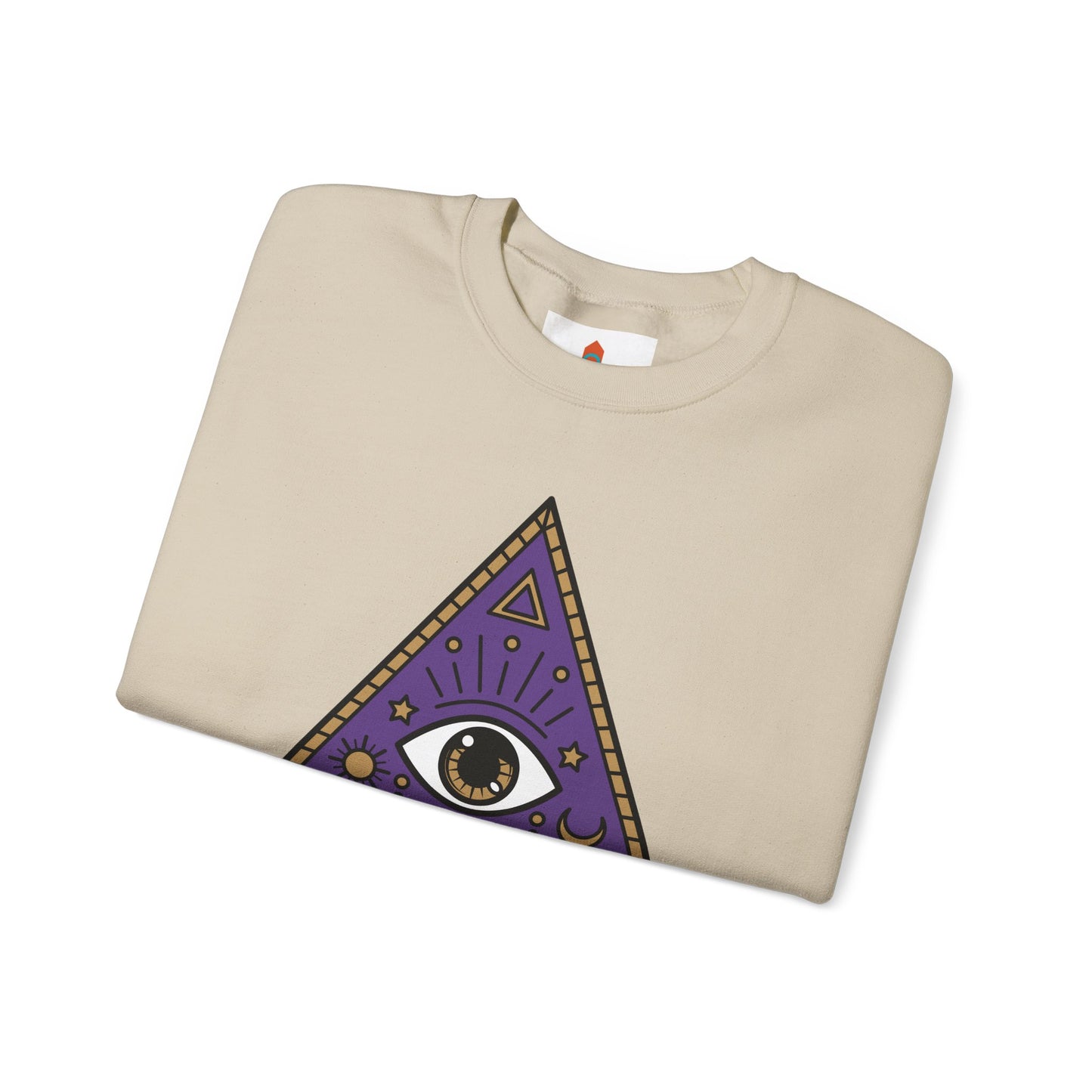 White Evil Eye and Pyramid Sweatshirt