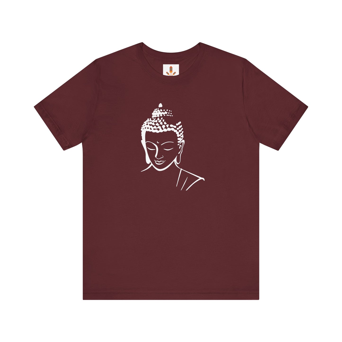 White Buddha Design T-shirt