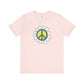 Peace Sign in White Flower T-shirt