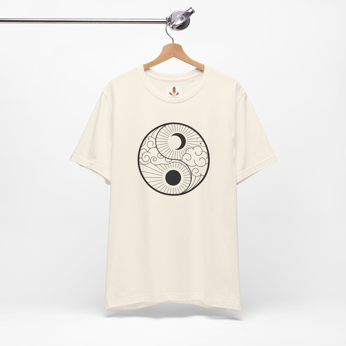 Yin Yang Sun and Moon Design T-shirt