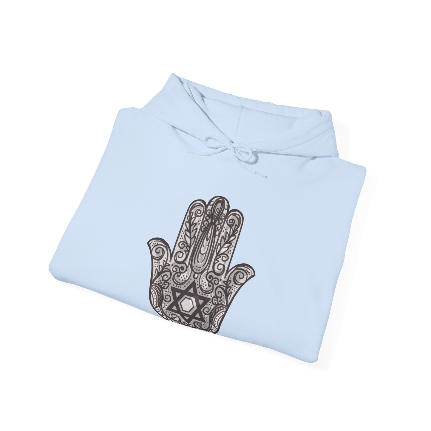 Beautiful Hamsa Hand with Star Hoodie