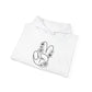Black Peace Hand Sign with Flowers Hoodie