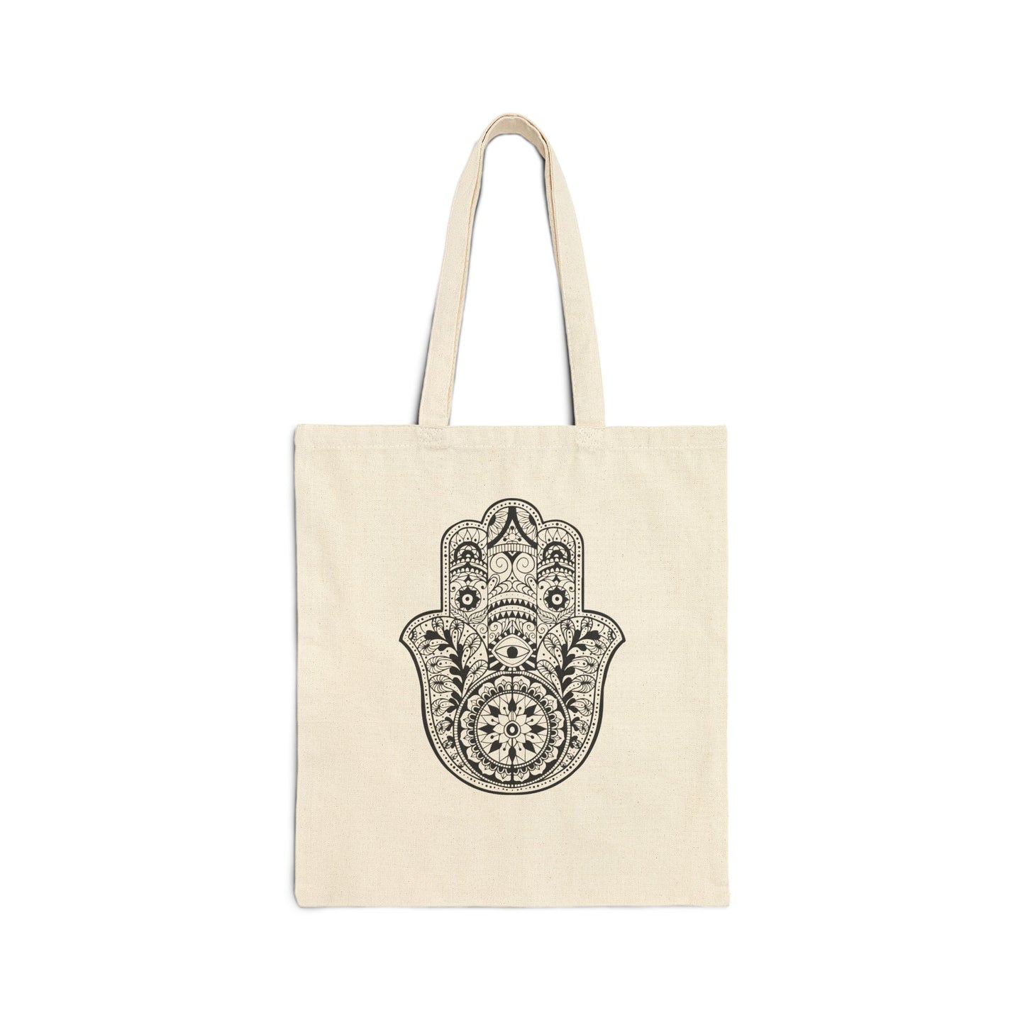 Beautiful Fatima Hamsa Hand Cotton Tote Bag