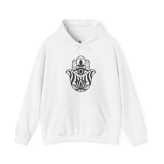 Hamsa Lotus Art Hoodie