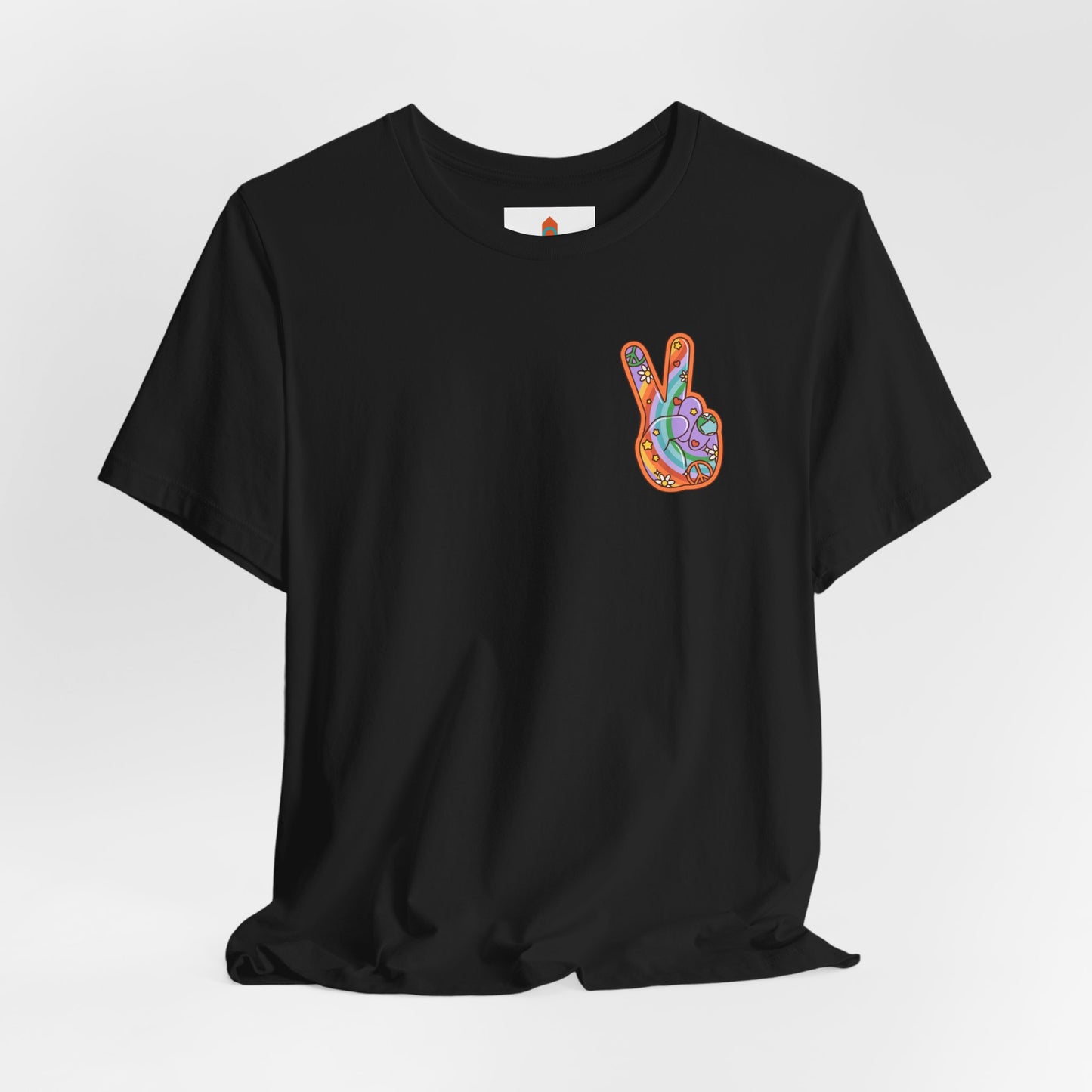 Hippie Peace Hand Sign T-shirt