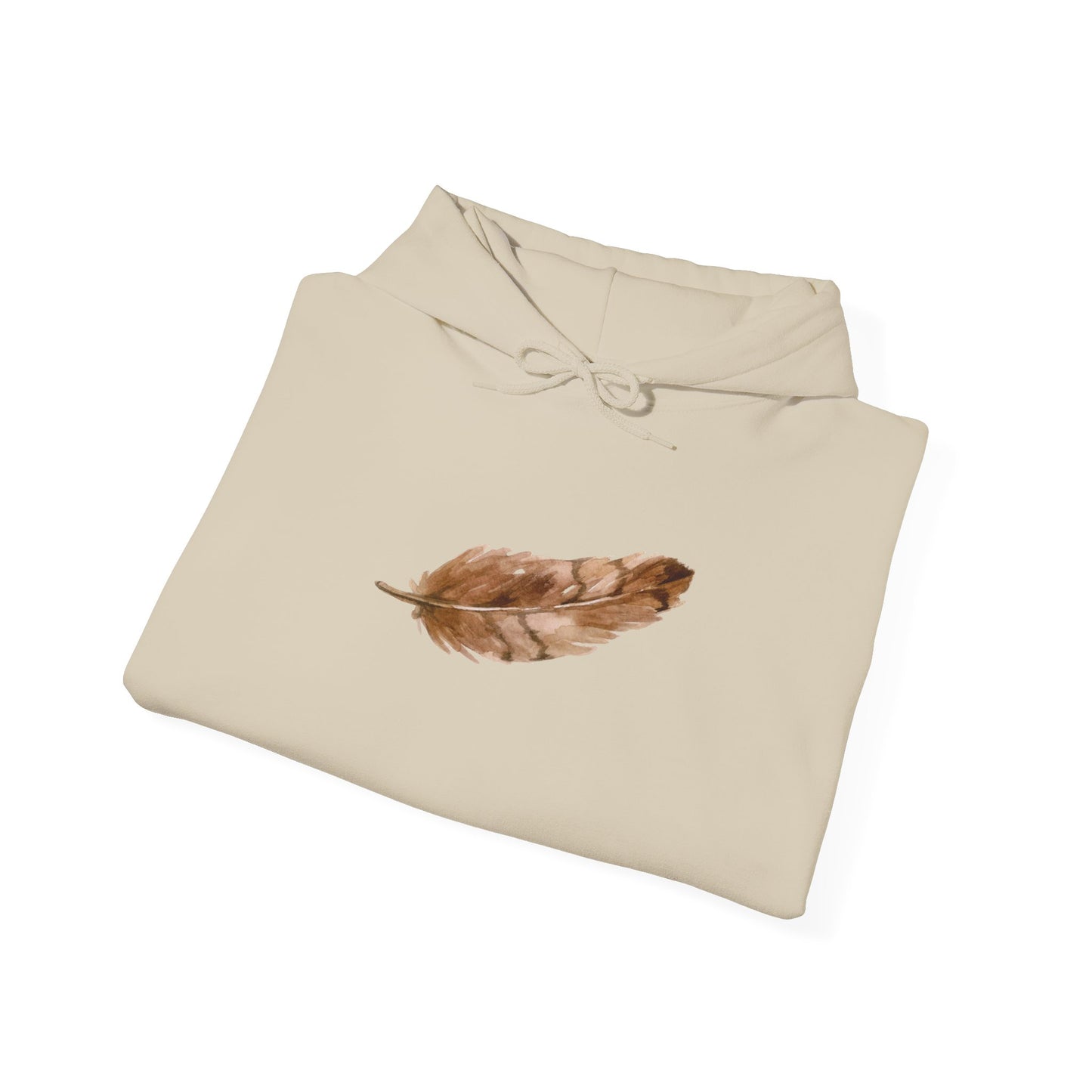 Brown Feather Hoodie