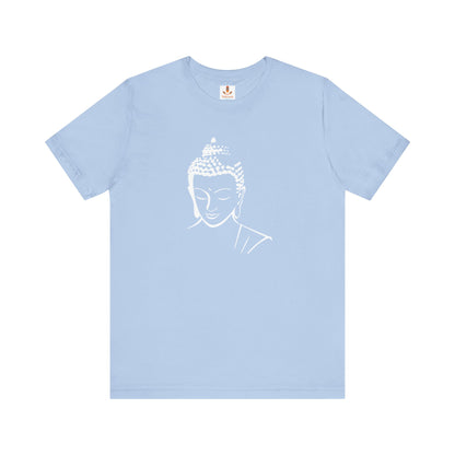 White Buddha Design T-shirt