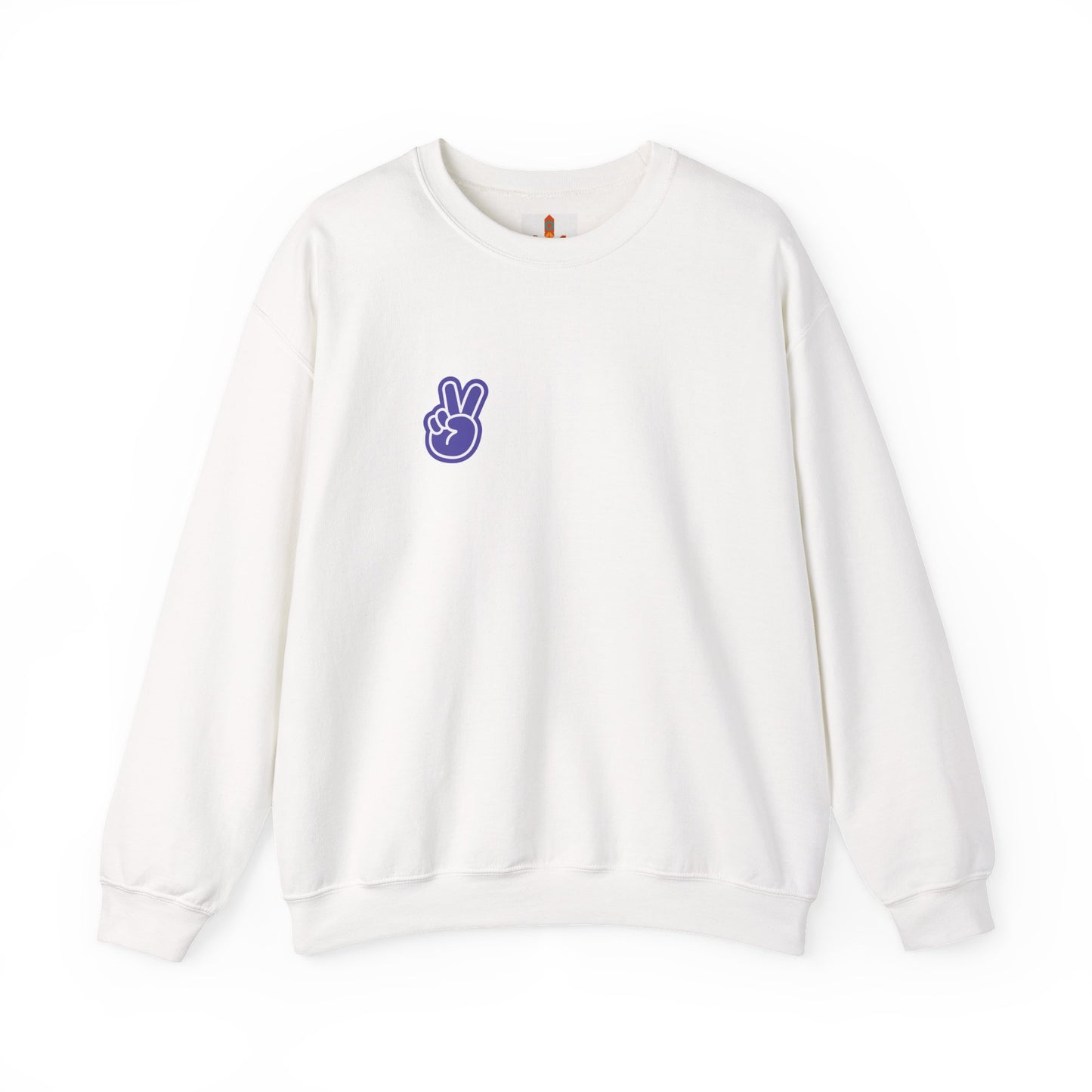 Purple Peace Hand Sign Sweatshirt