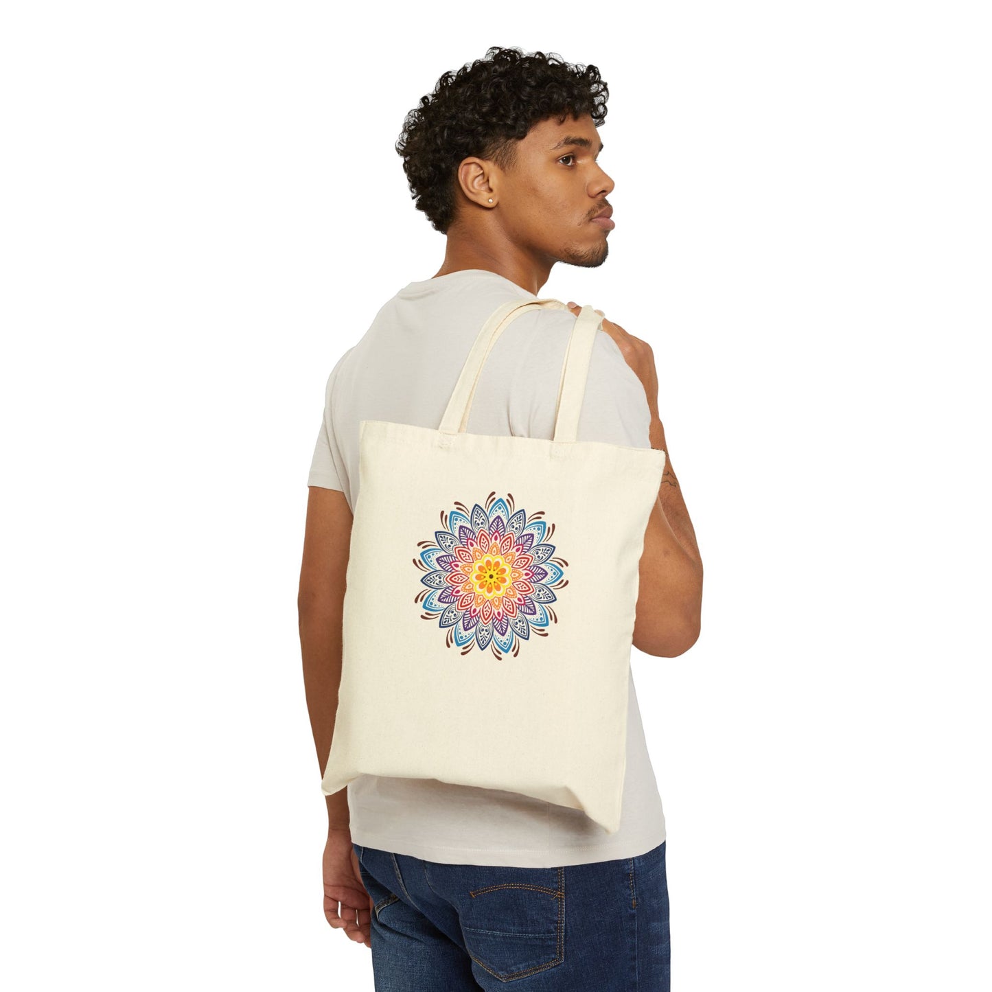 Mandala Pattern Cotton Tote Bag