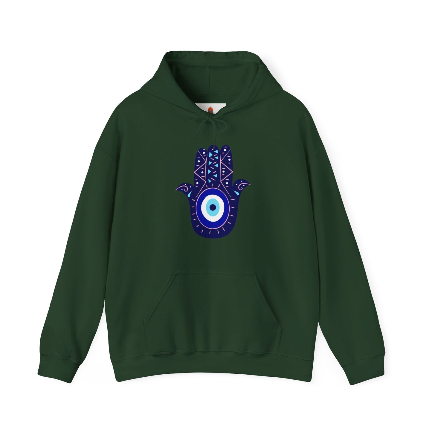 Blue Hamsa Hand Hoodie