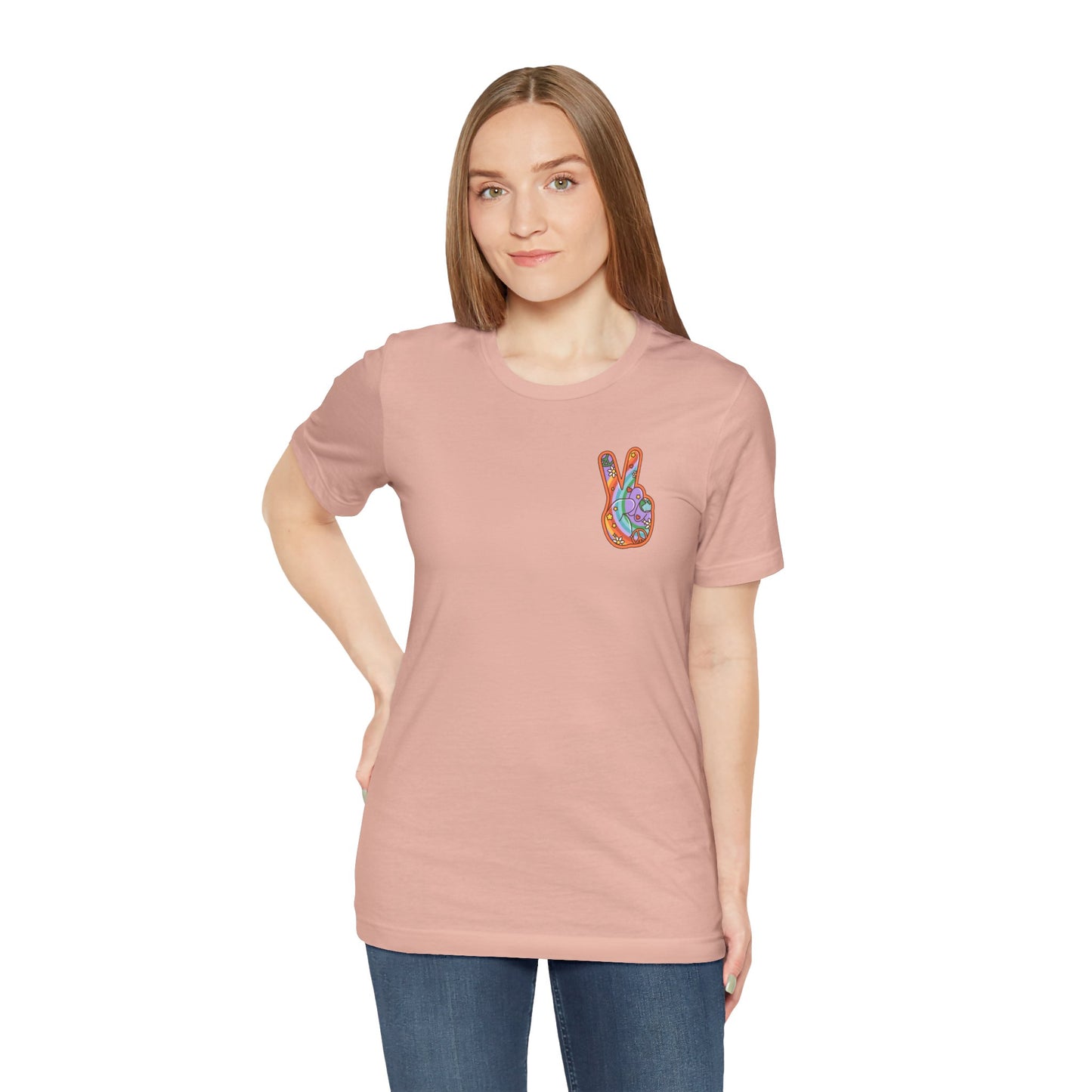 Hippie Peace Hand Sign T-shirt