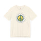 Peace Sign in White Flower T-shirt