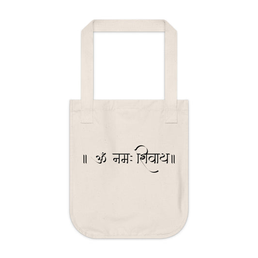 Om Mani Padme Hum Design Organic Canvas Tote Bag