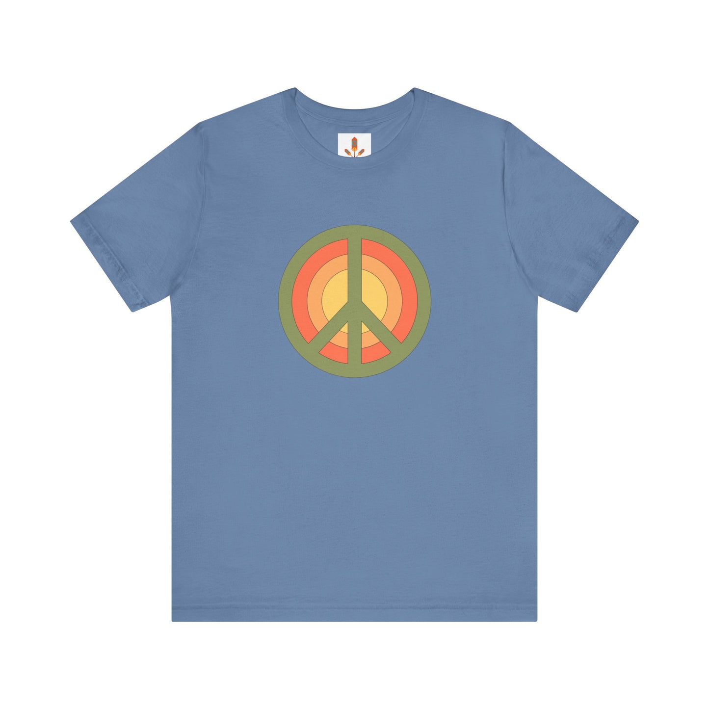 Retro Peace Sign Design T-shirt