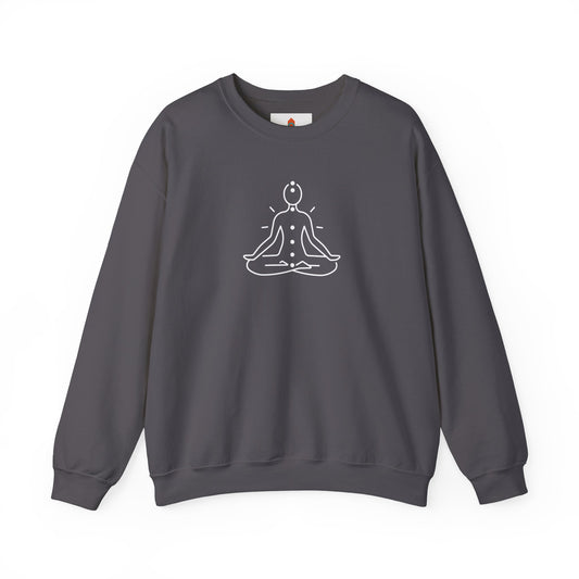 White Chakra Design Sweatshirt