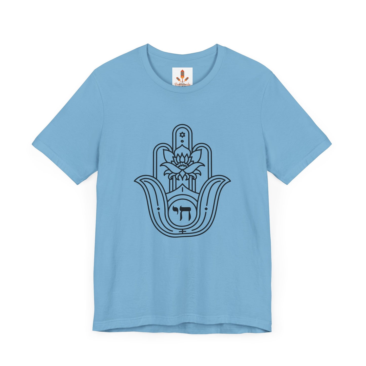 Hamsa Hand with Lotus Design T-shirt