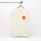 Peace Sign in Orange Flower T-shirt