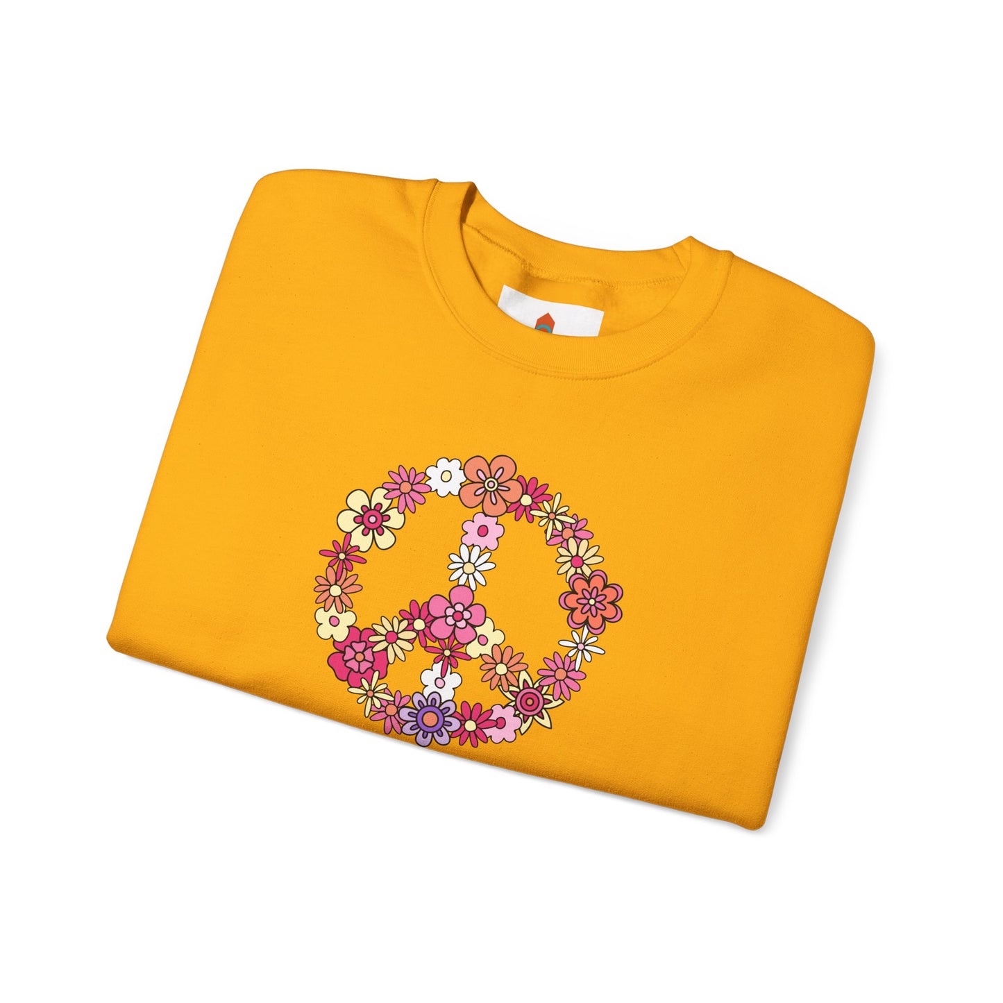 Peace Sign made from Flowers Sweatshirt