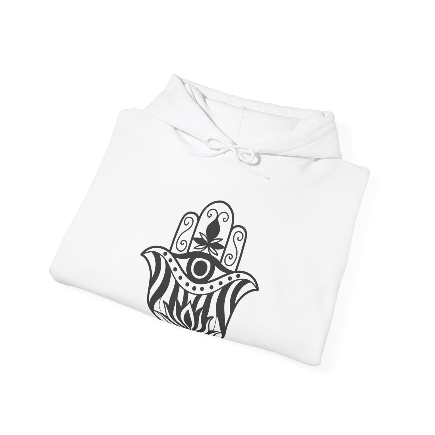 Hamsa Lotus Art Hoodie