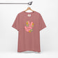Peace Hand Sign with Flowers T-shirt