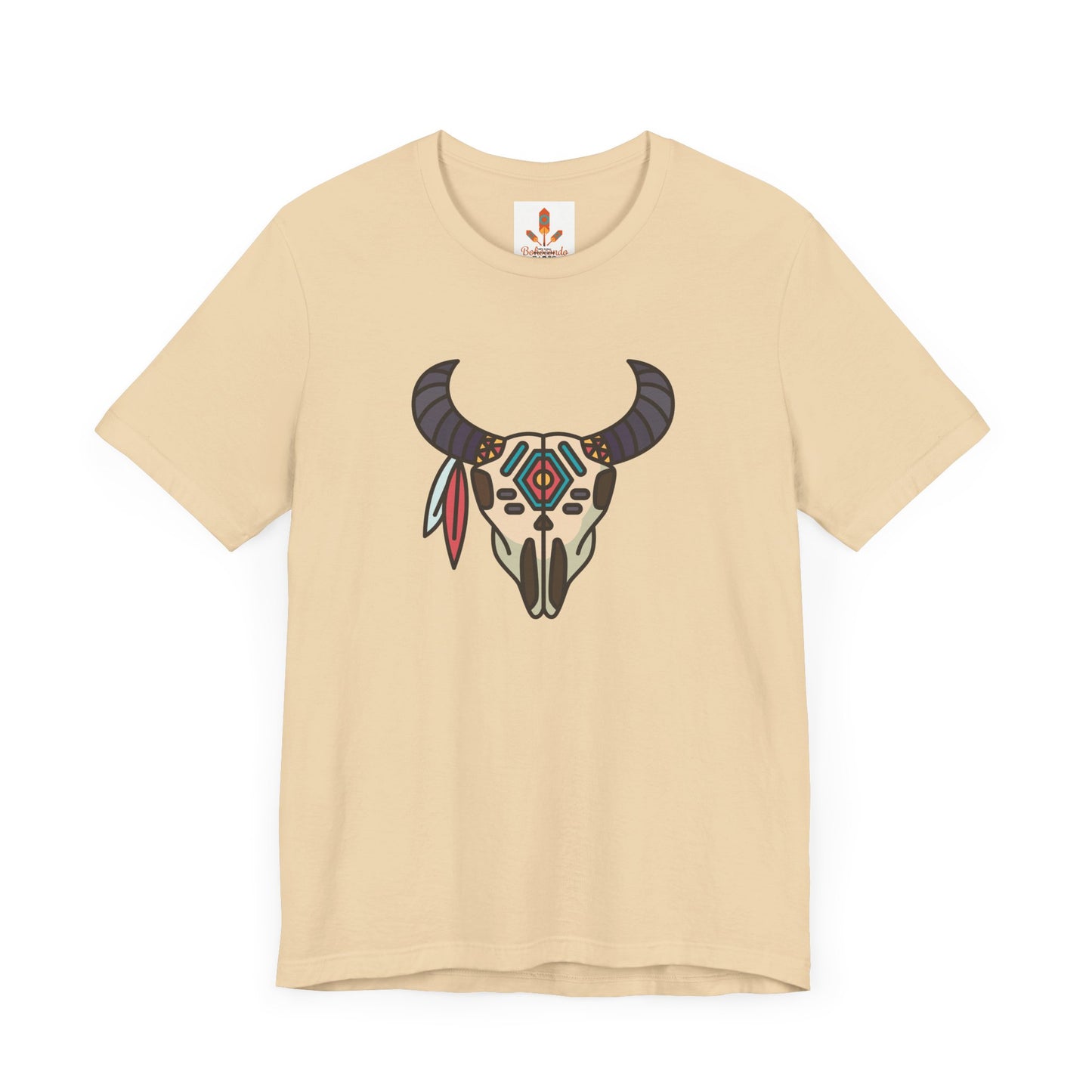 Buffalo Skull with Native Patterns T-shirt