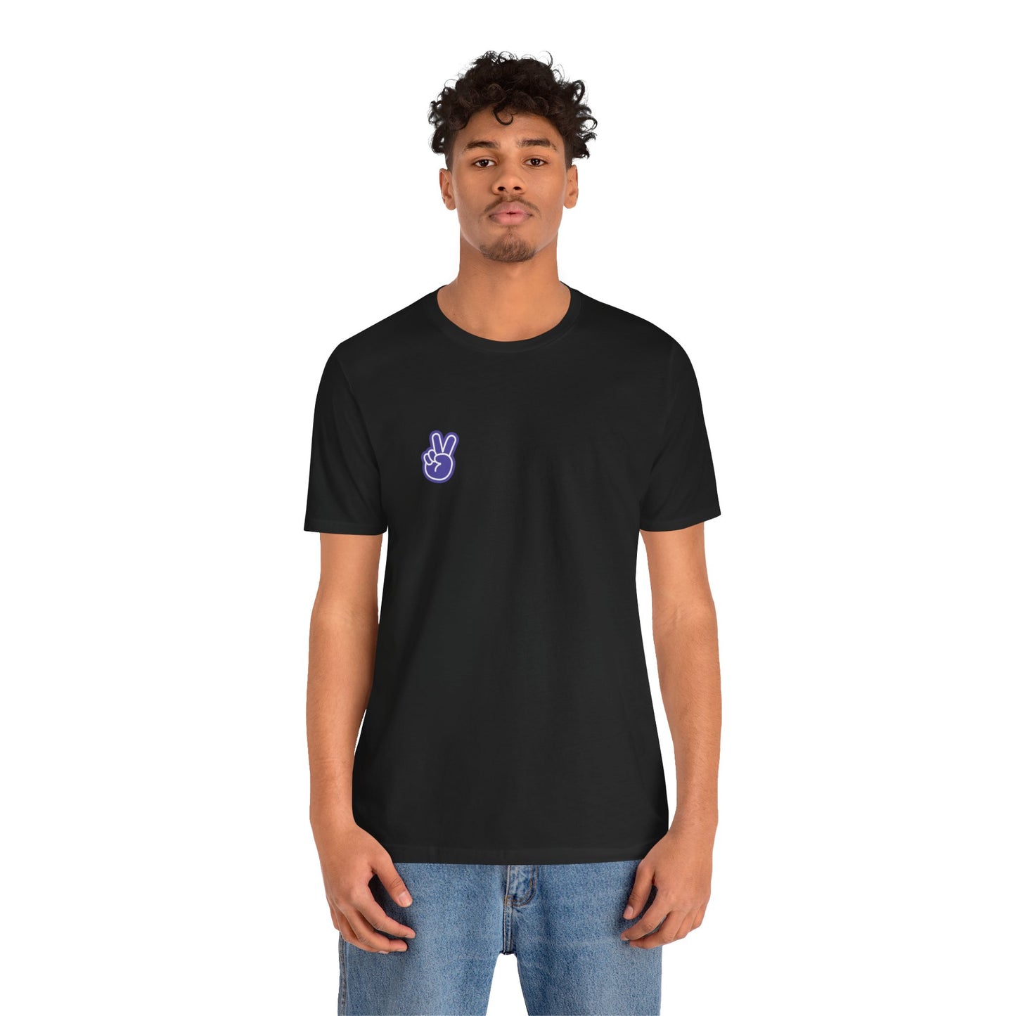 Purple Peace Hand Sign T-shirt