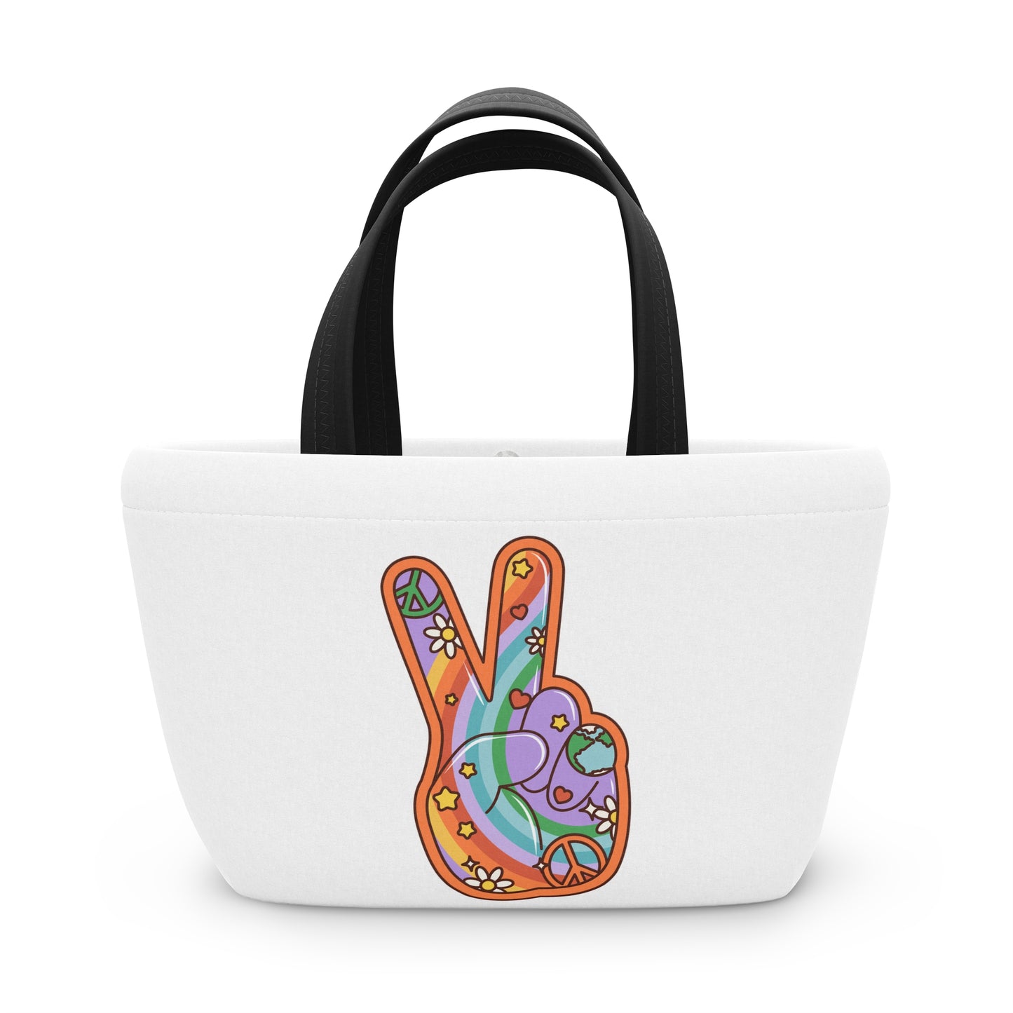 Hippie Peace Hand Sign Bag