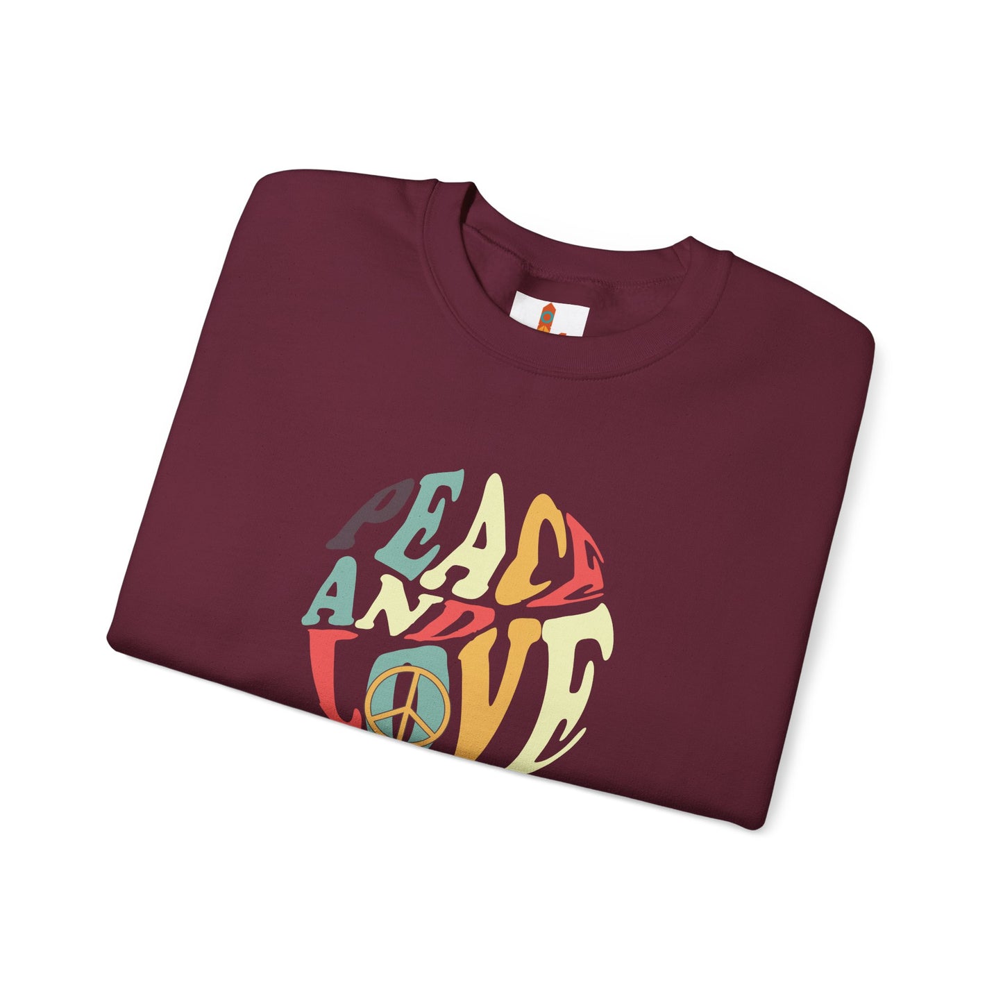 Peace and Love Design Sweatshirt