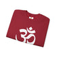 White Simple Om Art Sweatshirt