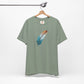 Blue and White Feather T-shirt