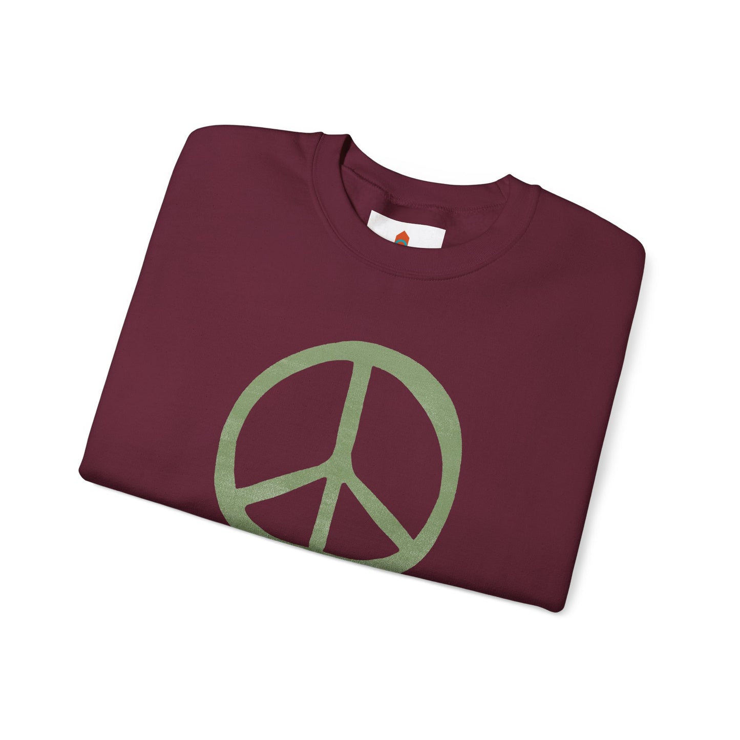 Green Peace Sign Sweatshirt