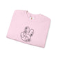 Black Peace Hand Sign with Flowers Sweatshirt