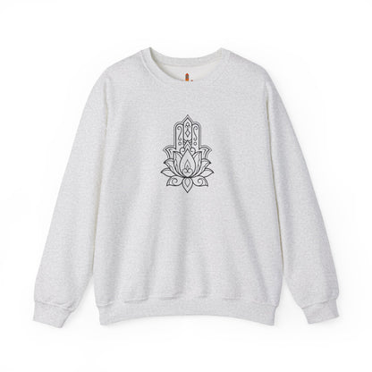 Hamsa Lotus Design Sweatshirt