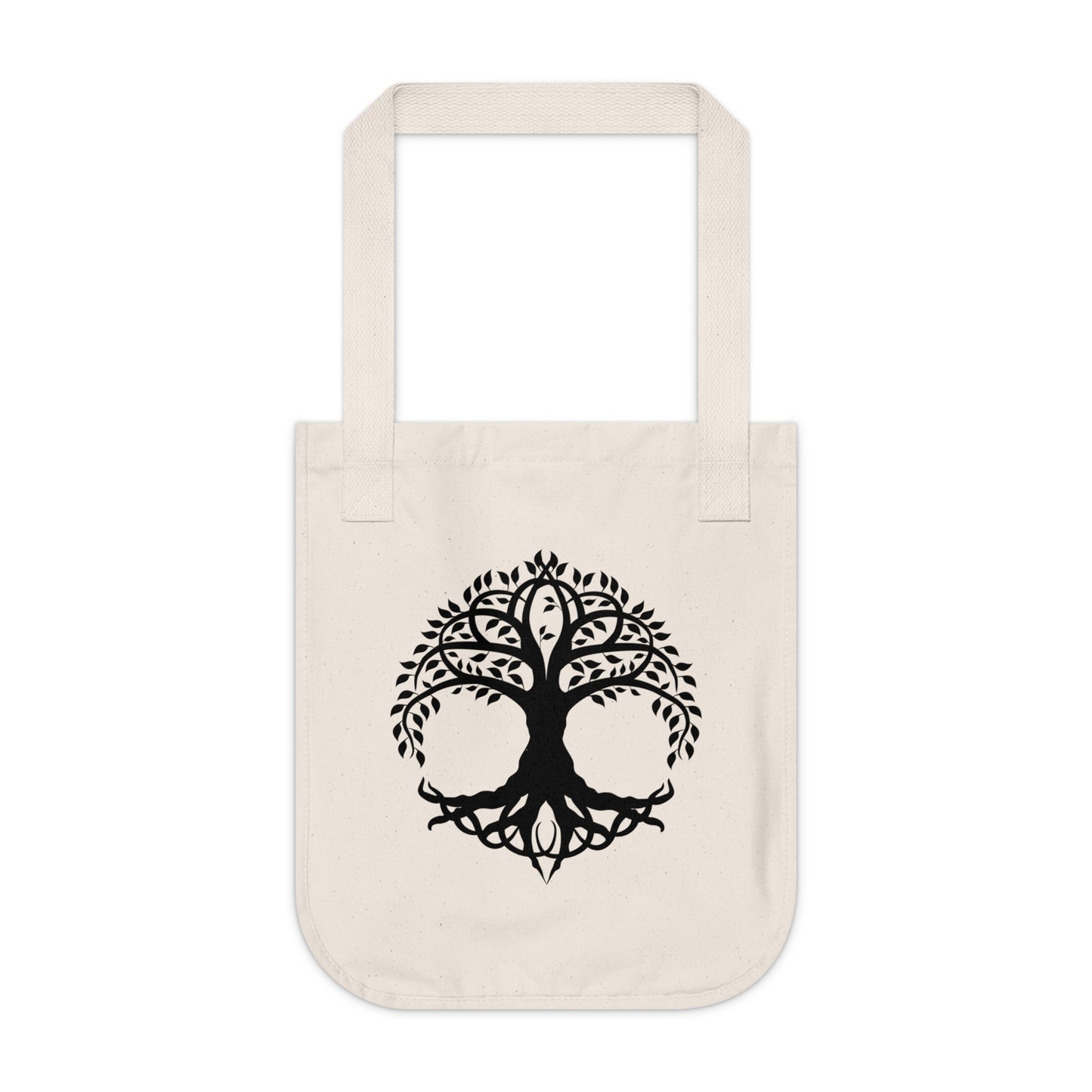 Celtic Tree of Life Design Organic Canvas Tote Bag