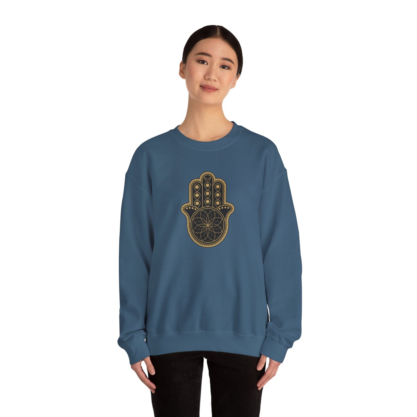 Hamsa Hand with Mandala Sweatshirt