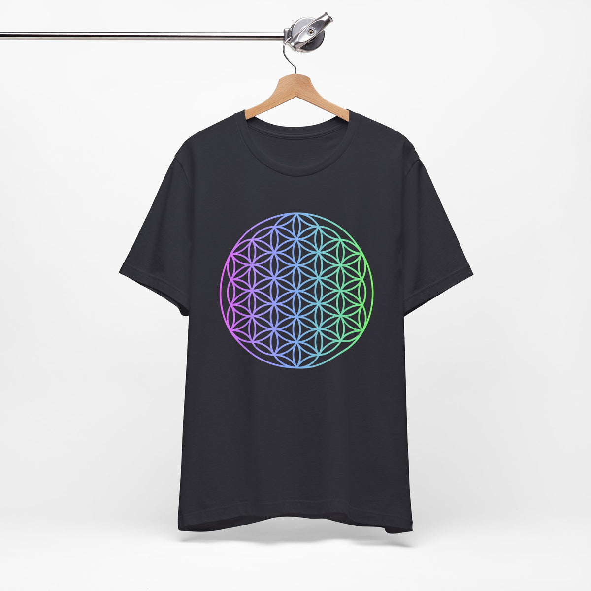 Blue and Green Flower of Life T-shirt (NEW)