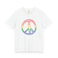 Drawing of Rainbow Peace Sign T-shirt