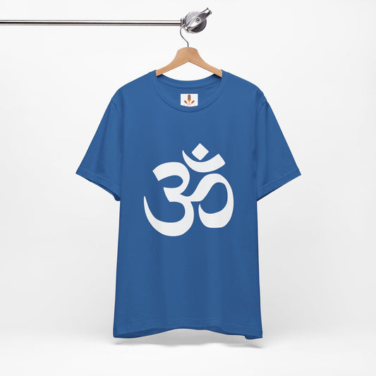 White Simple Om Art T-shirt