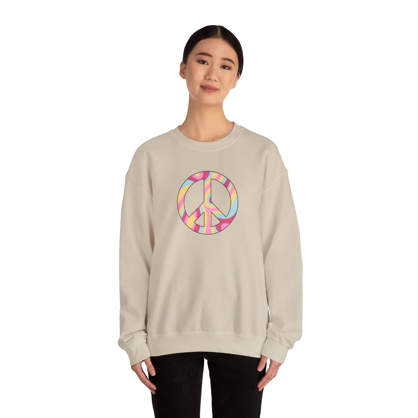 Hippie Peace Sign Sweatshirt