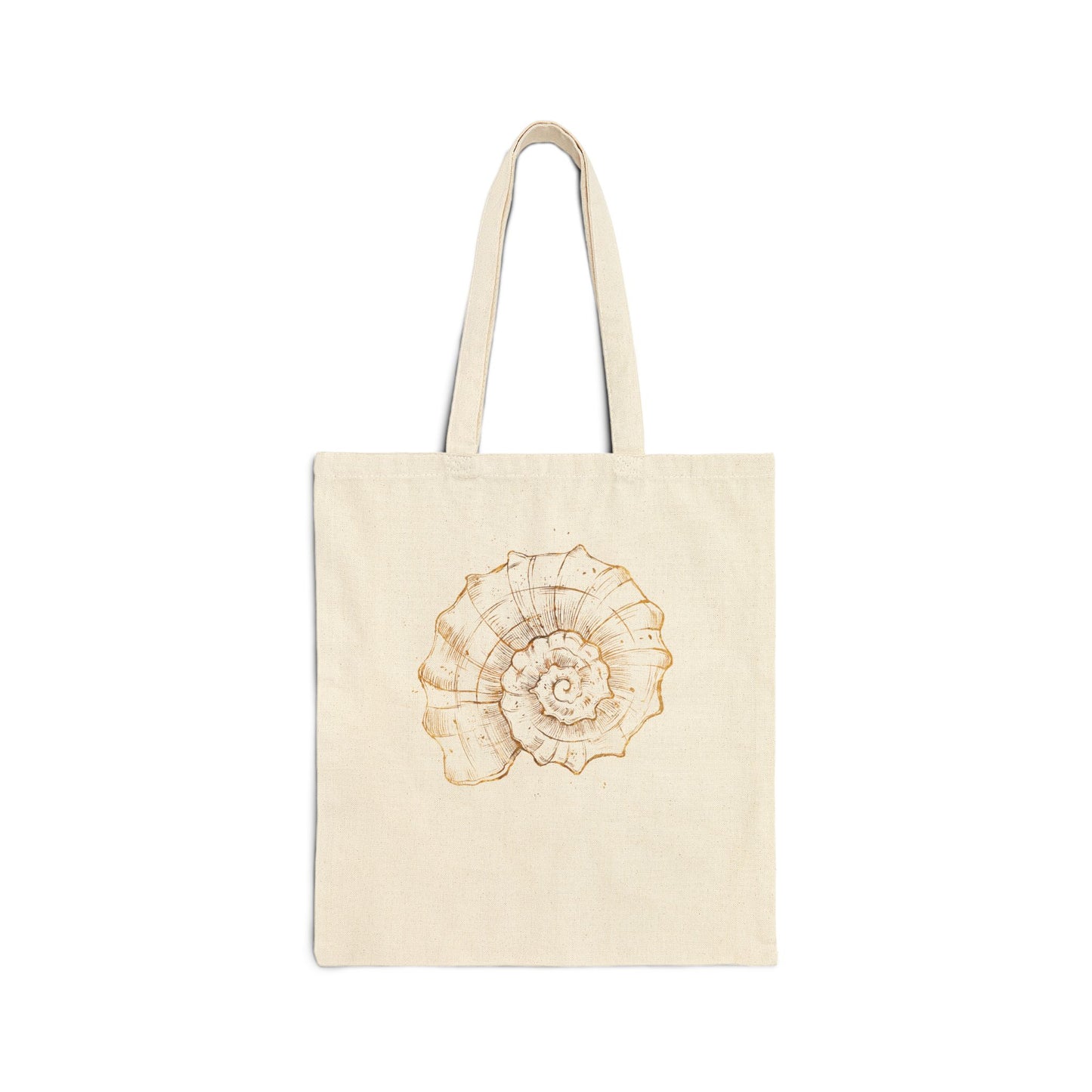 Spiral of Life Shell Cotton Tote Bag