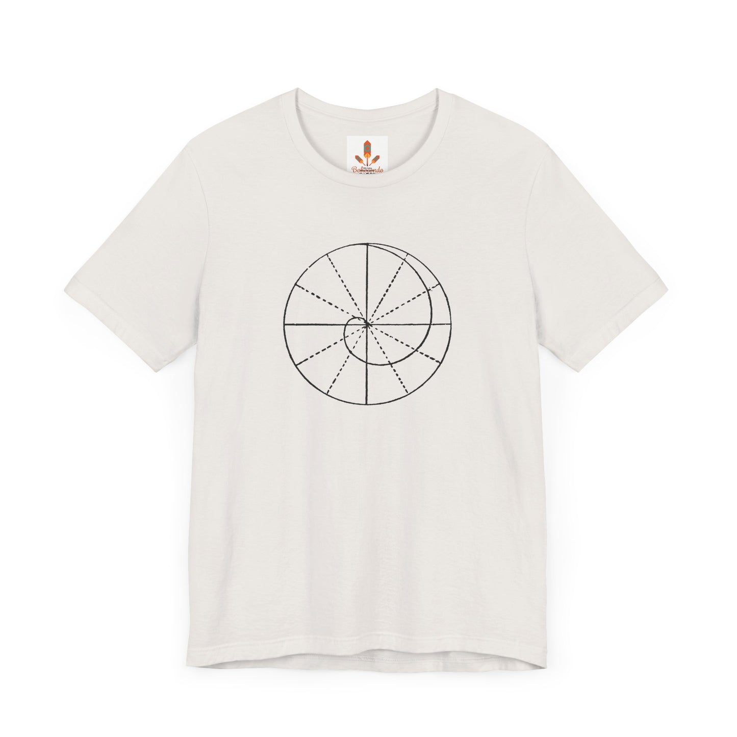 Spiral of Life in Circle Drawing T-shirt