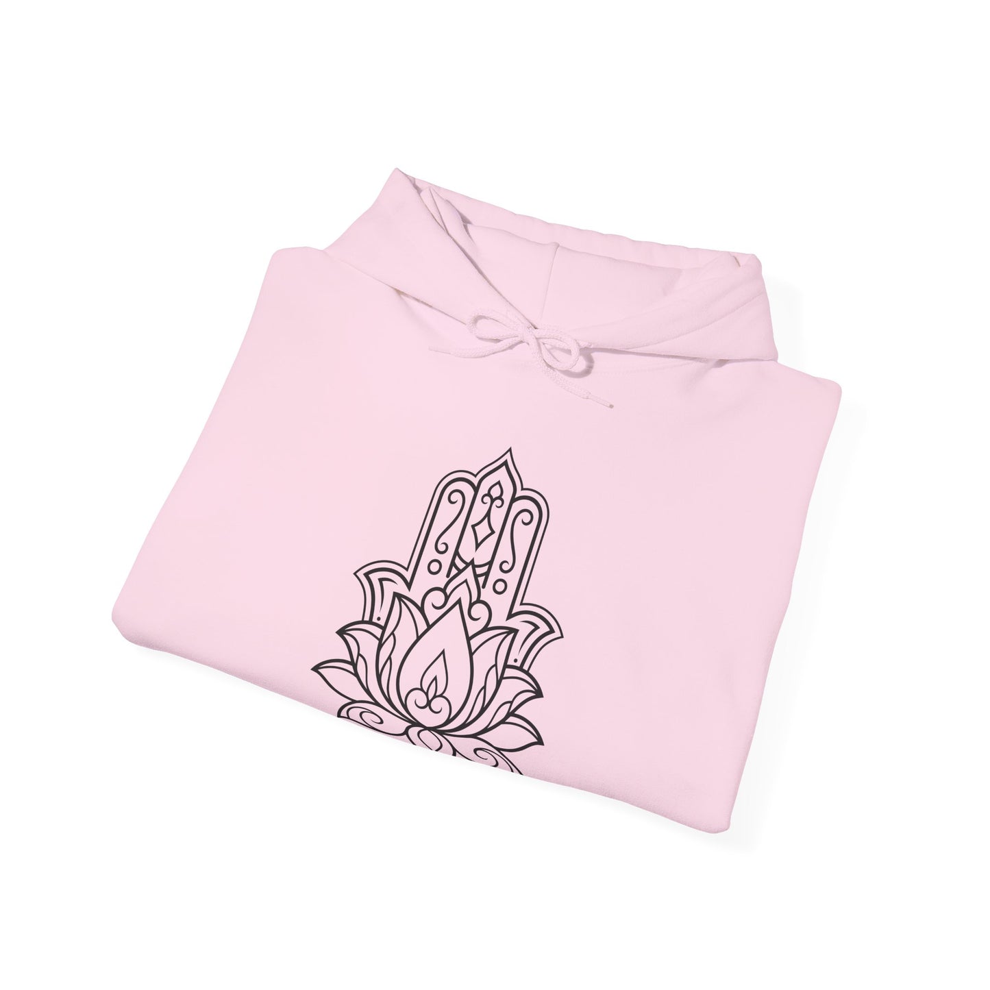 Hamsa Lotus Design Hoodie