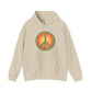 Retro Peace Sign Design Hoodie