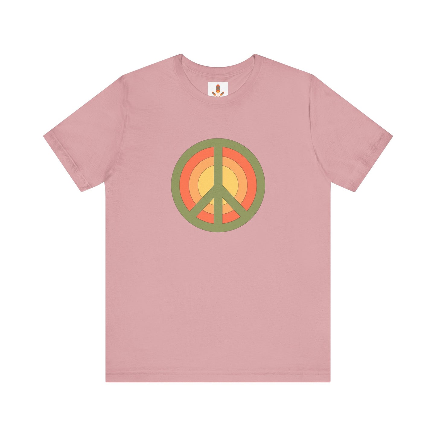 Retro Peace Sign Design T-shirt