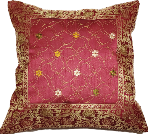 Jacquard Embroidery Patchwork Cushion Cover – Bohemian Home Accent