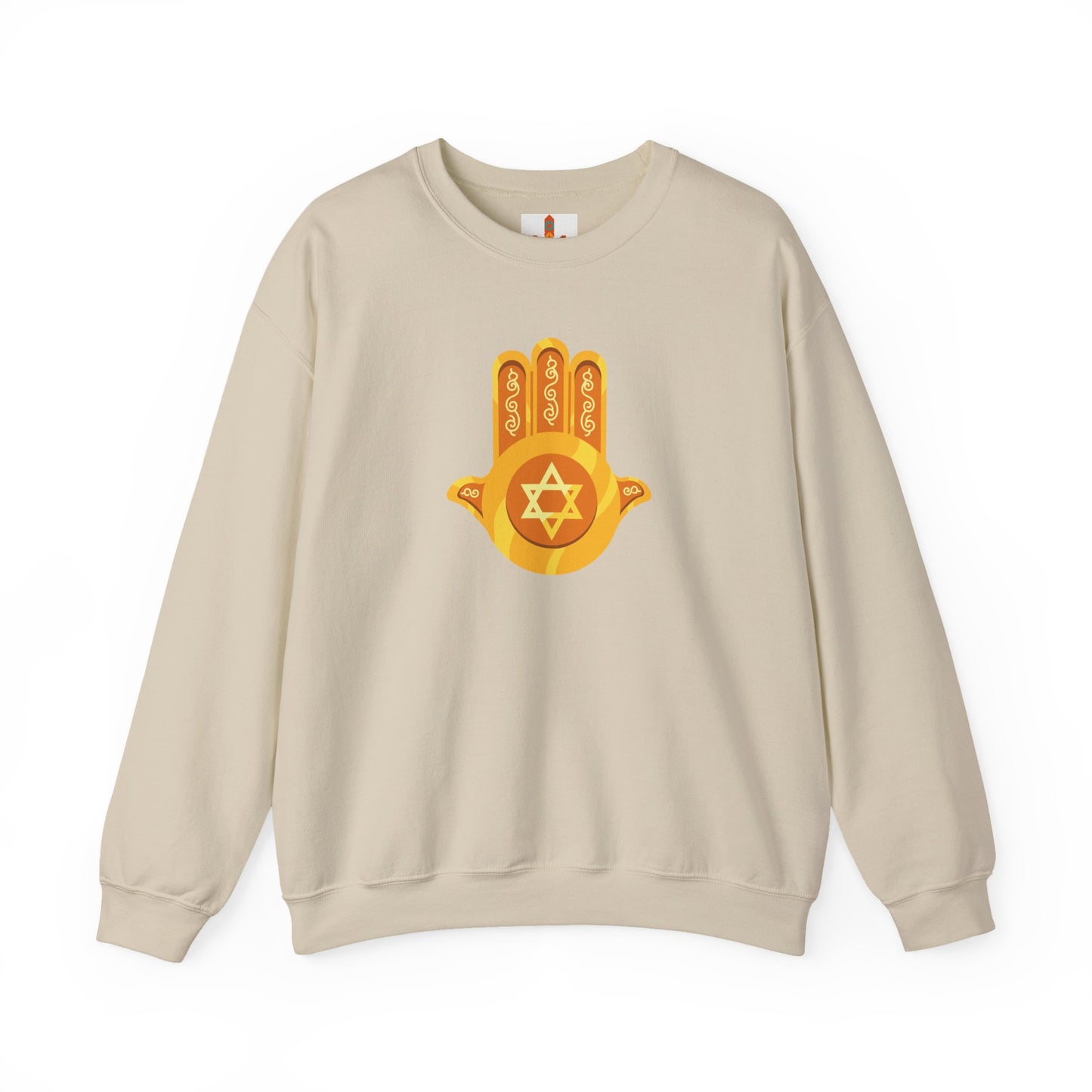 Golden Hamsa Hand with Star of David Sweatshirt